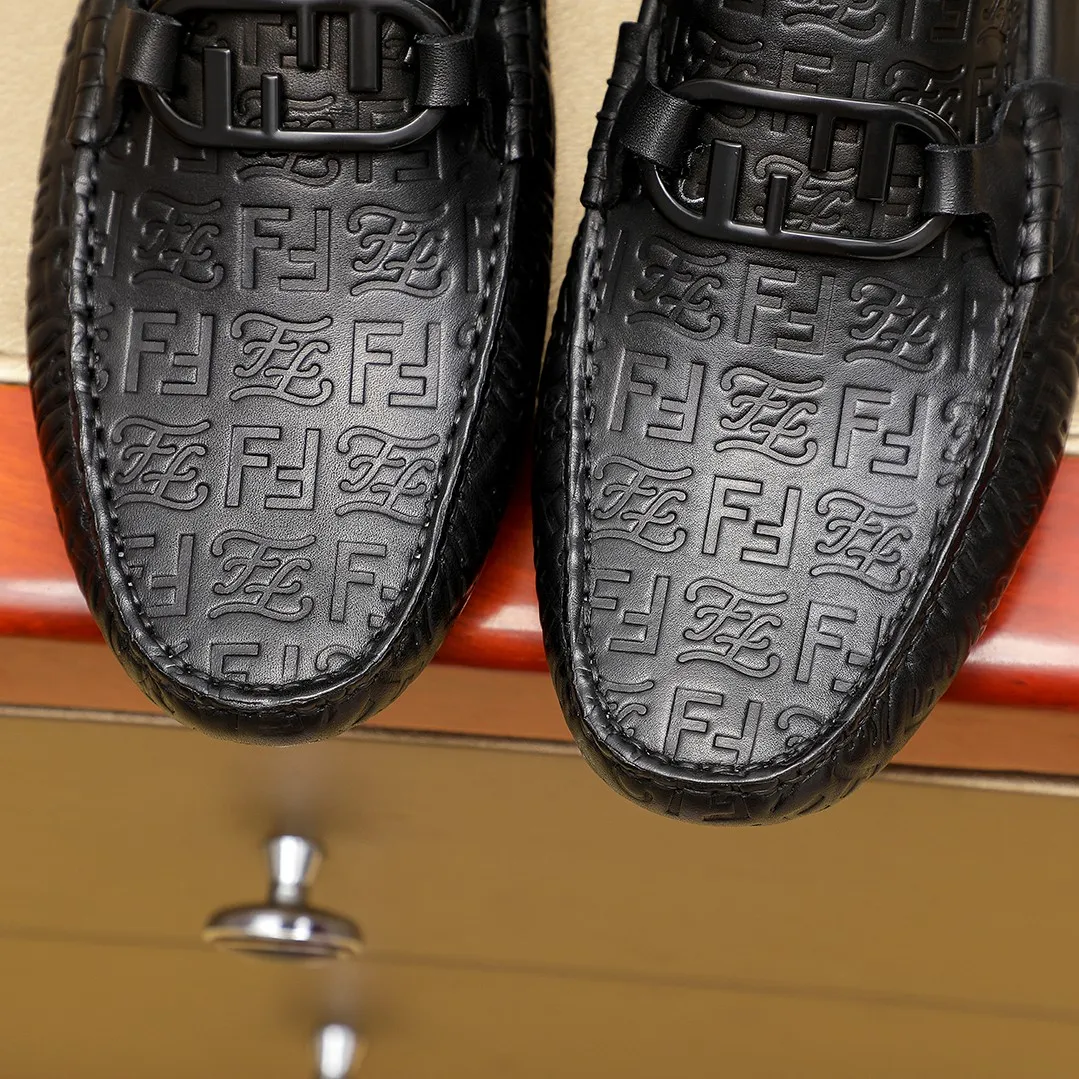 Men's shoes💰380💰💰[FENDI-FENDI] Classic new men's casual slip-on shoes🇨🇳Counter quality, original 1:1 high-quality workmanship💯The upper is made of imported first-layer cow Leather, 🐷leather lining, fashionable lazy beanie design 🌴casual Loaf style, with original raw rubber wear-resistant outsole 🌾definitely high-end and classy, only for drivers 🍀A must-have for trendy men, @@optional! 🍓Code number 38-44 (45🉑️customized, non-refundable and non-exchangeable)